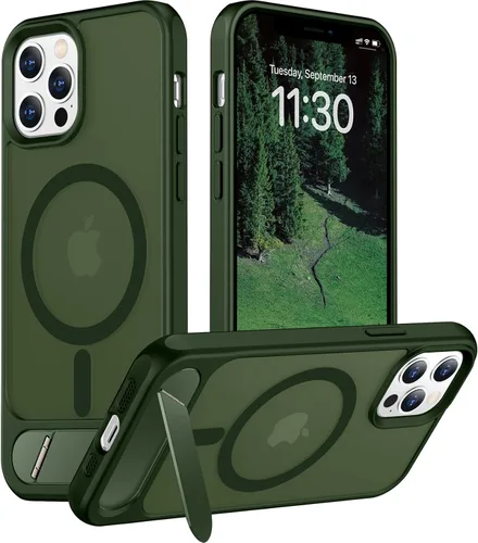 Vista 44 de Funda para iPhone 11 con compatibilidad magnética, [Soporte invisible incorporado][Compatible con MagSafe]