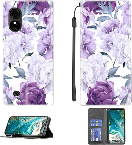 Vista 35 de Aroepurt Funda para UMIDIGI G1 Plus compatible con UMIDIGI G1 Plus Funda para teléfono Funda de piel sintética con función atril magnética CPT15