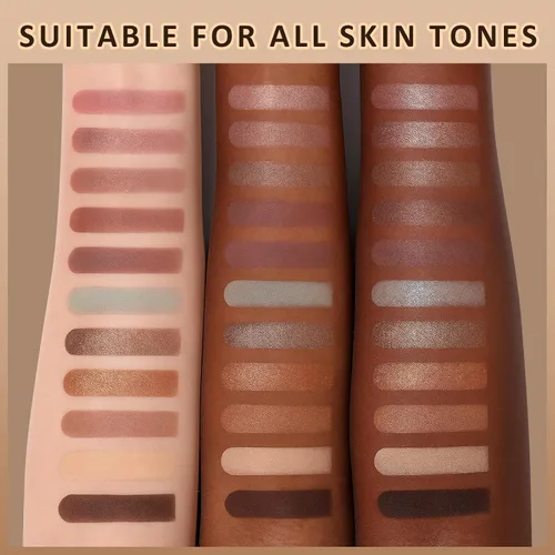 Vista 4 de UCANBE - Paleta de sombra de ojos horneada de 16 colores con 15 pinceles de maquillaje, sombra de ojos de mezcla mate y brillante para mujeres