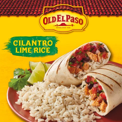 Vista 3 de Old El Paso Arroz sazonado con cilantro y lima, guarnición, 6.2 oz