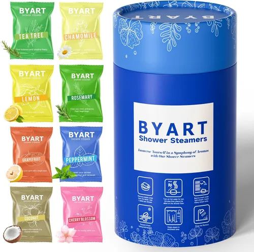 Vista 7 de Vaporizadores de ducha para aromaterapia, regalos de Navidad para mujeres, paquete de 8 bombas de ducha de aceite esencial puro para el hogar, spa