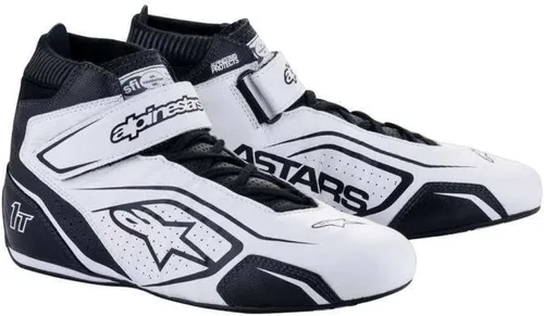 Vista 8 de Alpinestars Tech 1-T V3 - Zapatos de conducción SFI - Talla 7.5 - Negro/Gris Frío/Amarillo (2710122-1055-7.5)