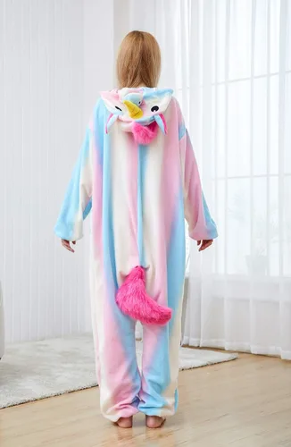 Vista 4 de Pijama de unicornio para adultos, disfraz de Helloween
