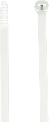 Vista 4 de Thomas & Betts TY24M - Sujetacables naturales de 6 pulgadas, resistencia a la tracción de 40 libras, púas de acero inoxidable y posiciones