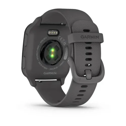 Vista 8 de Garmin Venu Sq 2 Smartwatch (bisel de aluminio pizarra con caja gris sombra y banda de silicona)