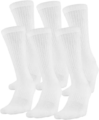 Vista 2 de Under Armour Calcetines de entrenamiento de algodón para adultos, multipares
