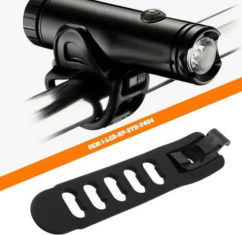 Vista 2 de Correa de goma de repuesto para luz de bicicleta 1-LED-RP-STR-V404 compatible con Lezyne Y9