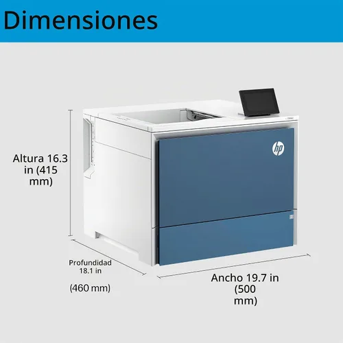 Vista 3 de HP Impresora Color LaserJet Enterprise 5700dn, la mejor para empresas (6QN28A)