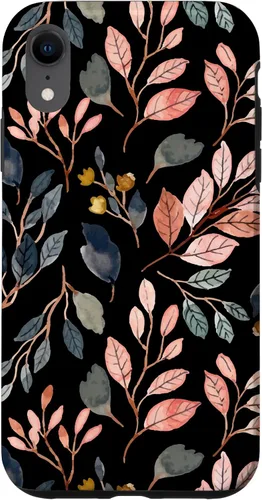 Vista 24 de iPhone 16 Green Botanical Fern Foliage Watercolor Floral Pattern Case