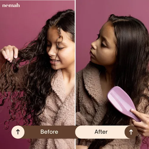 Vista 5 de Nemah Acondicionador desenredante para niños, espray desenredante para niños, espray desenredante para el cabello para enredos y encrespamiento