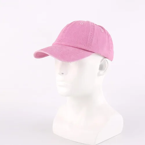 Vista 3 de LANGZHEN Gorra de béisbol unisex 100% algodón, para hombres y mujeres, de mezclilla lavada, ajustable, sombrero de papá