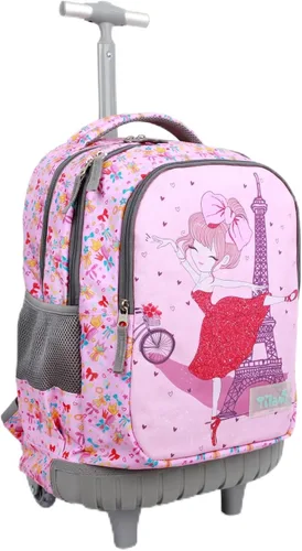 Vista 18 de Tilami Mochila con ruedas para niños y niñas, astronauta
