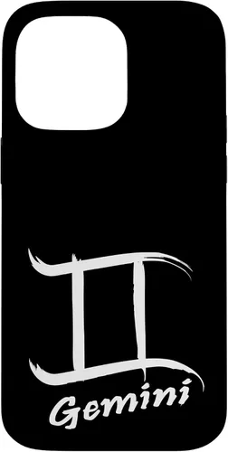 Vista 21 de iPhone 16 Gemini Sign With Zodiac Symbol Astrological Womens Mens Case