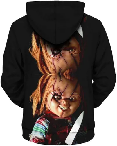 Vista 2 de Boruixi Shops - Disfraz con capucha para Halloween y vacaciones WA2 Play Horror