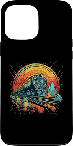 Vista 23 de Funda para iPhone 16 Train Locomotora y modelo de trenes de ferrocarril