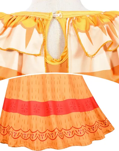Vista 7 de Kaisebile Princess Costume Dress for Girls Birthday Halloween Party Dress Up with Accessories