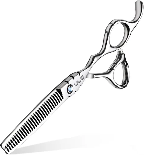 Vista 15 de ULG Tijeras profesionales de adelgazamiento con peine – 6.5 pulgadas de acero inoxidable japonés texturizante y tijeras de corte de pelo para salón