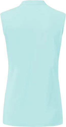 Vista 3 de BGOWATU Camisetas polo de golf para mujer, sin mangas, cuello en V, sin cuello, protección UV, secado rápido, ligeras