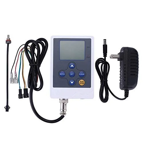 Vista 3 de DIGITEN Medidor de control de flujo de agua con pantalla LCD, controlador cuantitativo de líquidos + medidor de flujo de combustible G3/8 pulgadas