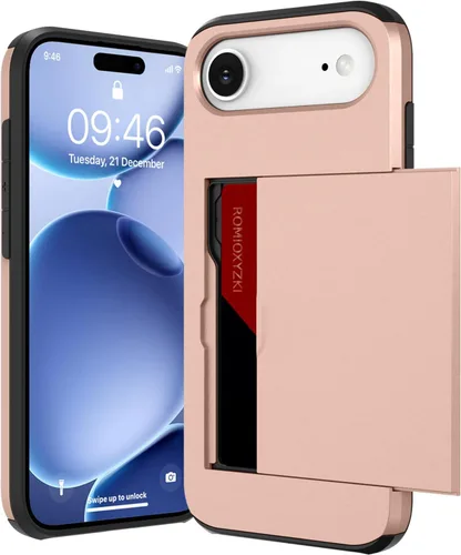 Vista 34 de ZIYE Funda tipo cartera para iPhone 16 Plus con tarjetero, antiarañazos de doble capa con bolsillo oculto, funda a prueba de golpes compatible