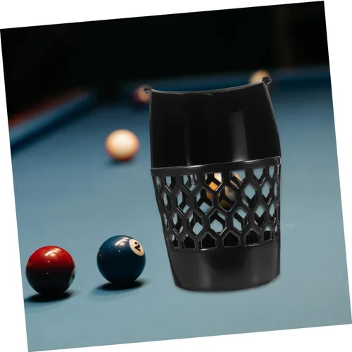 Vista 6 de Cesta de billar de plástico para mesa de billar, soporte de red de bola de gota, contenedor de almacenamiento de billar resistente para atrapar