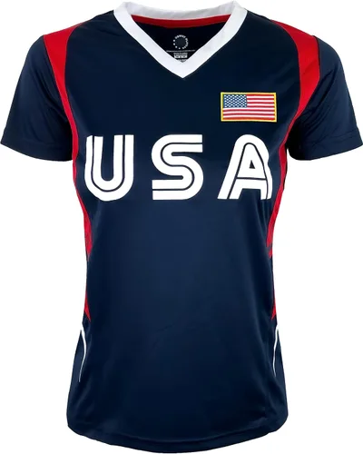 Vista 3 de Icon Sports Camisa US Alex Morgan para mujer, tallas adultas USWNTPT.