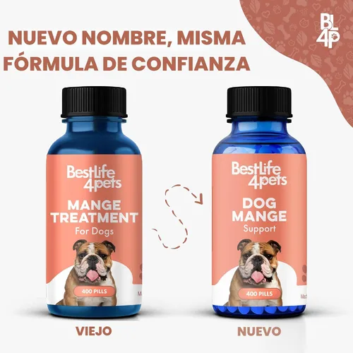 Vista 4 de Apoyo para la sarna canina y alivio natural del picor para problemas del pelaje canino y sarna del cachorro, calma la piel seca, con picazón