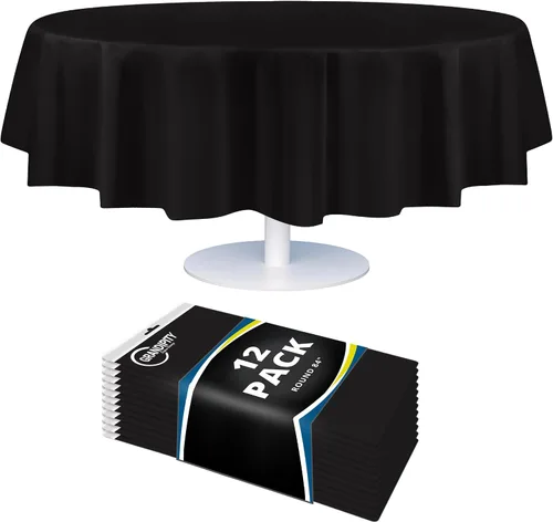 Vista 49 de Mantel de plástico de alta calidad - 54 in. x 108 pulgadas. Grandipity - Mantel rectangular (6 y 12 unidades), Agua (Aqua)