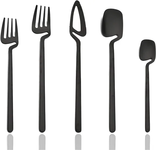 Vista 8 de JASHII 8 cucharas de mango largo para colgar, cuchara de té helado, cuchara de café, cucharas agitadoras de acero inoxidable 304 para té, postre