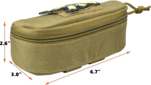 Vista 4 de JFFCESTORE Estuche rígido para gafas de sol tácticas Molle estuche resistente Estuche portátil para gafas rígidas