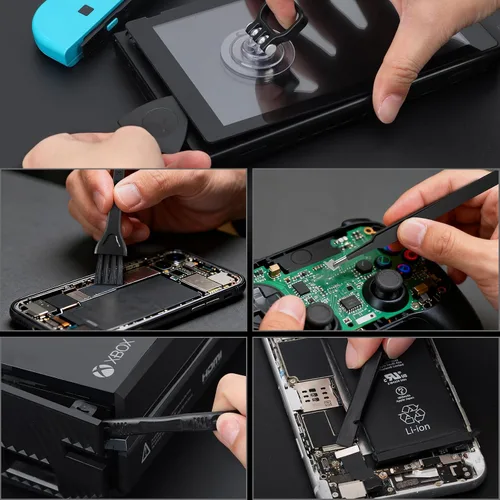 Vista 7 de STREBITO Destornillador eléctrico, mini destornillador eléctrico 67 en 1, 50 puntas magnéticas S2, 5 ajustes de torsión, 4 luces LED, juego