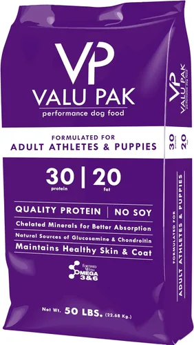 Vista 4 de Valu-Pak Comida para perros 30-20 Bolsa morada 50 libras