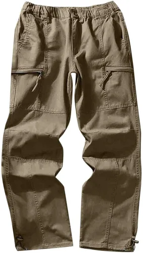 Vista 3 de Men's Outdoor Hiking Pants Tactical Cargo Pants Lightweight and Thick Fleece Cargo Climbing Camping Ski Trousers
