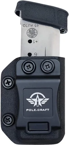 Vista 12 de Funda para cargador Kydex IWB/OWB - Mag Carrier - Para cargador doble de 0.354 in .40 / 0.354 in .40 cargador individual - P365 1911 Glock 19 19X 17