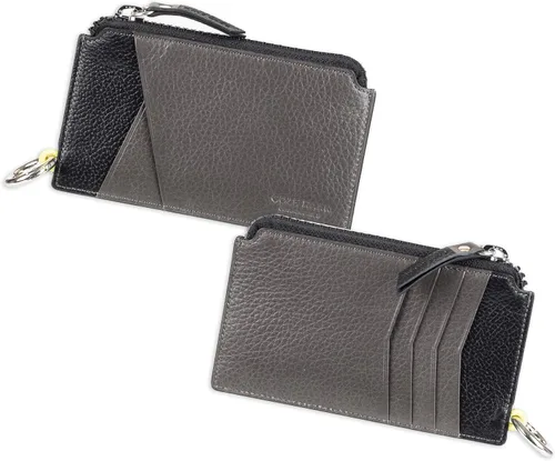 Vista 2 de Cole Haan Grand Series - Cartera de cuero con cremallera y llavero para hombre