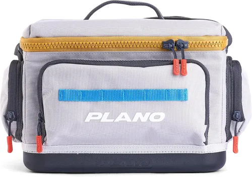 Vista 26 de Plano Bolsa de aparejos de pesca de vanguardia para fines de semana, base impermeable moldeada, almacenamiento espacioso, mangas de herramientas