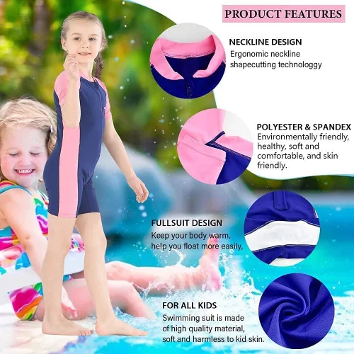 Vista 6 de karrack Traje de baño de una pieza para niñas y niños con protección solar UPF 50+