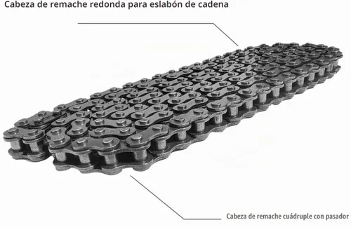 Vista 2 de Ran&Rode - Cadena de transmisión para Coleman CT100U CC100X RT100 98cc 100cc 3HP Mini Bike Part MBX10 MBX11 2.8HP 97cc Doodlebug DB30 Baja Racer