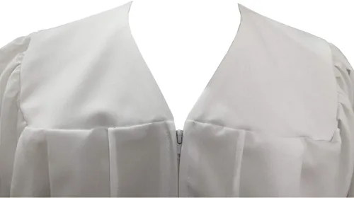 Vista 4 de Senior Clásico Coro Batas Confirmación Túnica Blanco para Bautismos
