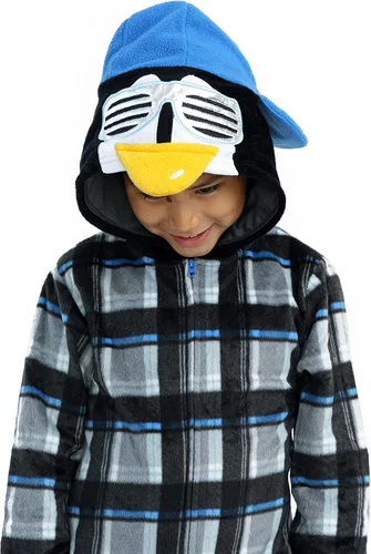 Vista 4 de Sleep On It Pijama para niños Conjunto de pijama con capucha de forro polar para dormir