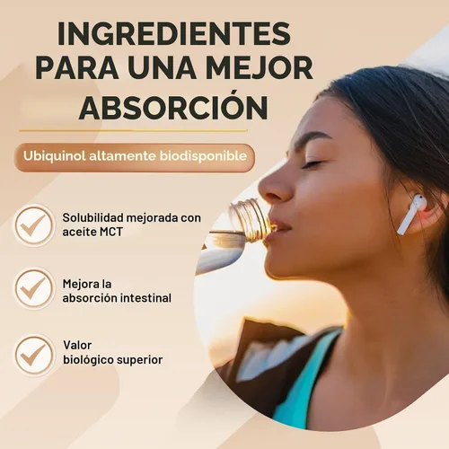 Vista 6 de ZEBORA Ubiquinol CoQ10 - Cápsulas blandas de 200 mg, potente antioxidante 4 en 1 para la salud cardíaca y vascular, esencial para la producción