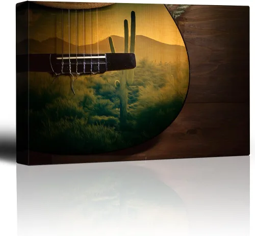 Vista 6 de Hermoso paisaje lona Wall Decor, arte moderno, Home Sets, 12" x 18