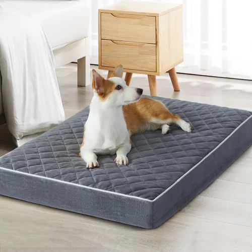 Vista 21 de WNPETHOME Camas ortopédicas XL para perros grandes, impermeables, extra grandes, con funda extraíble y lavable, cama para jaula de perro