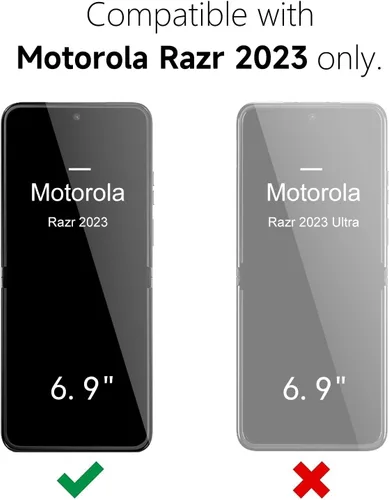 Vista 2 de oakxco Funda para teléfono Motorola Moto Razr 2023 de silicona líquida, gel de goma suave con agarre delgado y lindo para mujeres y hombres, funda