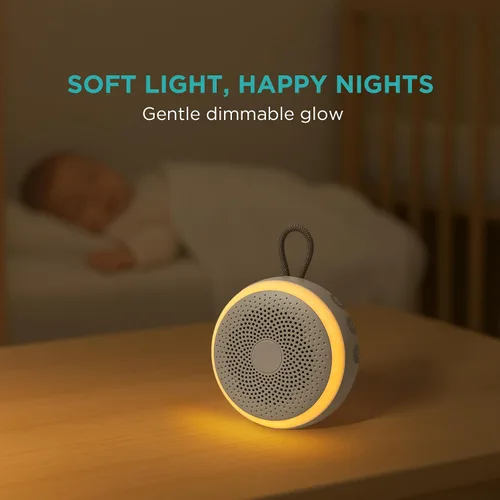 Vista 4 de LittleHippo Máquina de ruido blanco Máquina de sonido portátil para bebés, niños, adultos Chupete para dormir 19 sonidos relajantes Batería