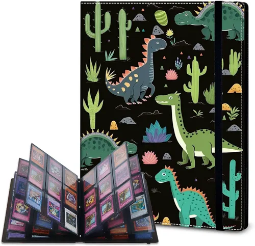 Vista 15 de Rossy Carpeta de tarjetas con 4 bolsillos, carpeta de tarjetas intercambiables, álbum de colección de tarjetas, para 160 tarjetas de carga lateral