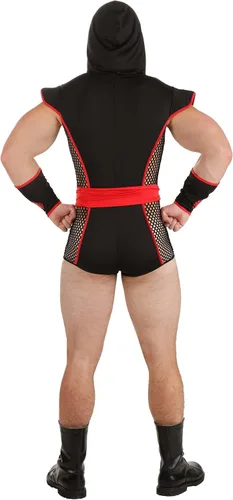 Vista 4 de Disfraz de Ninja Dragón Sexy para Hombre