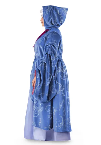 Vista 4 de Disfraz Premium de Hada Madrina Plus Size para Mujer de Disney Multicolor