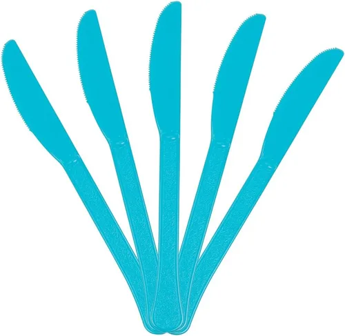Vista 15 de JAM Paper Premium Utensils Party Pack - Cuchillos de plástico - Fucsia rosa intenso - 48 cuchillos desechables/paquete