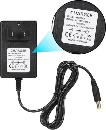 Vista 5 de Cargador de 12 V para Kidzone Bumper Car, Cargador de batería de 12 V para juguetes de paseo, cargador para carro eléctrico de niño, cargador